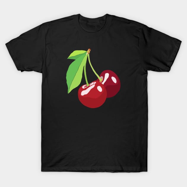 Cherries T-Shirt by ElviaMontemayor